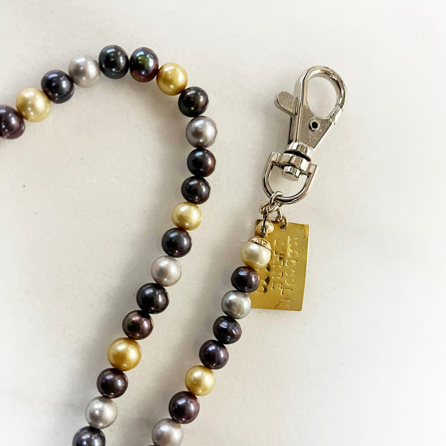 Pearls key chain