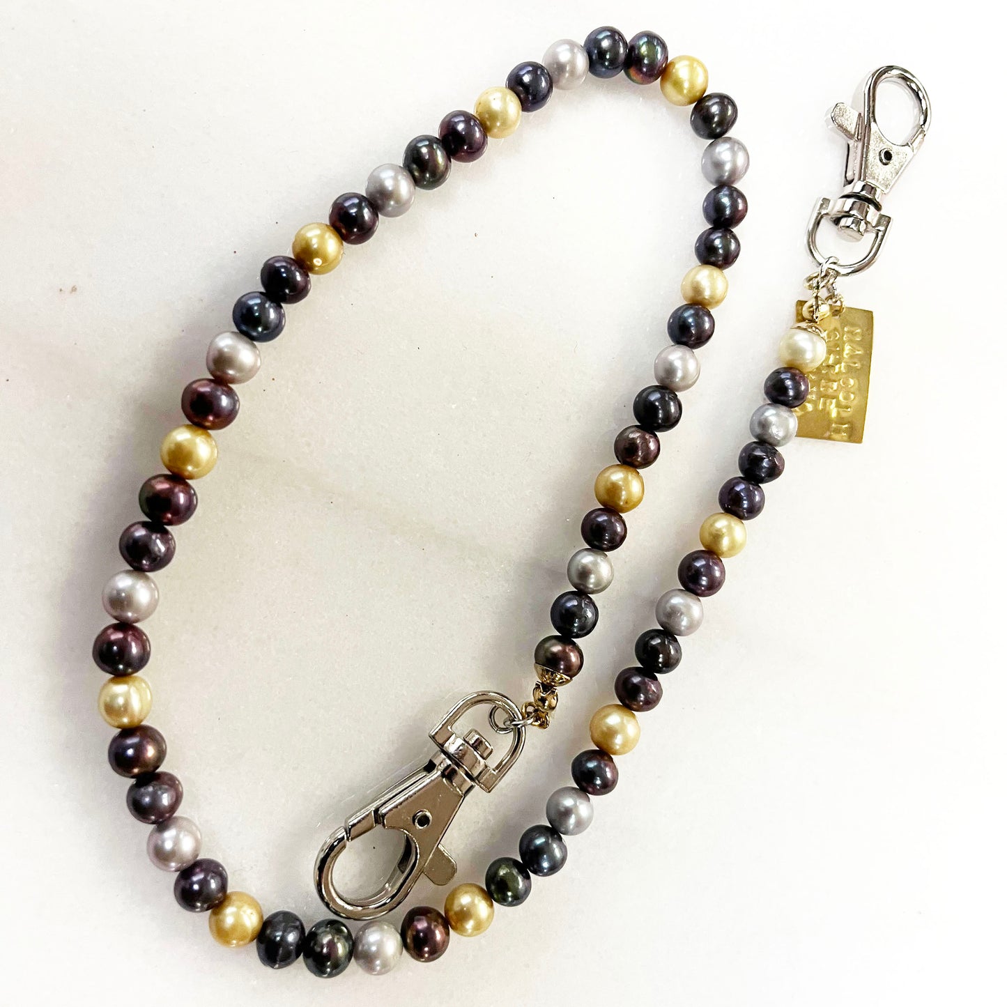 Pearls key chain